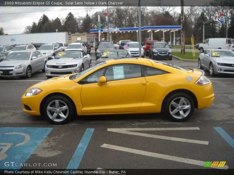 Solar Satin Yellow / Dark Charcoal 2009 Mitsubishi Eclipse GS Coupe