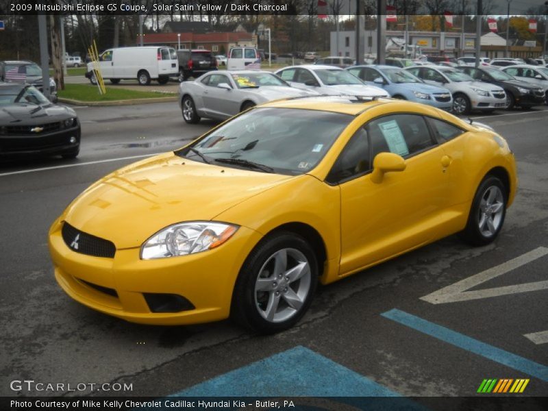 Solar Satin Yellow / Dark Charcoal 2009 Mitsubishi Eclipse GS Coupe