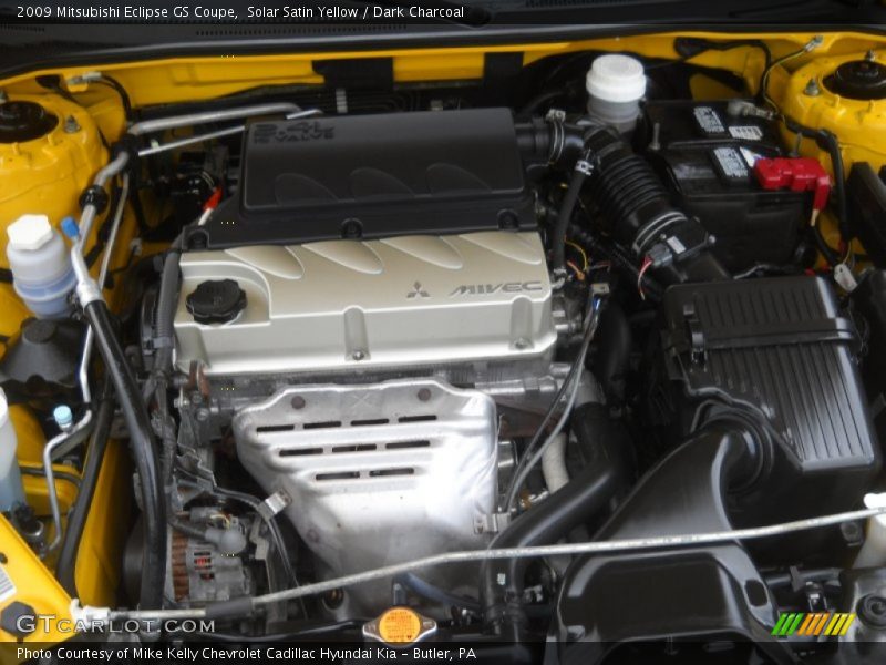 Solar Satin Yellow / Dark Charcoal 2009 Mitsubishi Eclipse GS Coupe