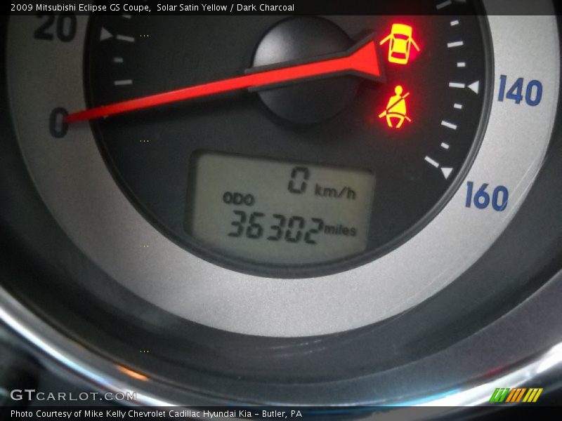 Solar Satin Yellow / Dark Charcoal 2009 Mitsubishi Eclipse GS Coupe