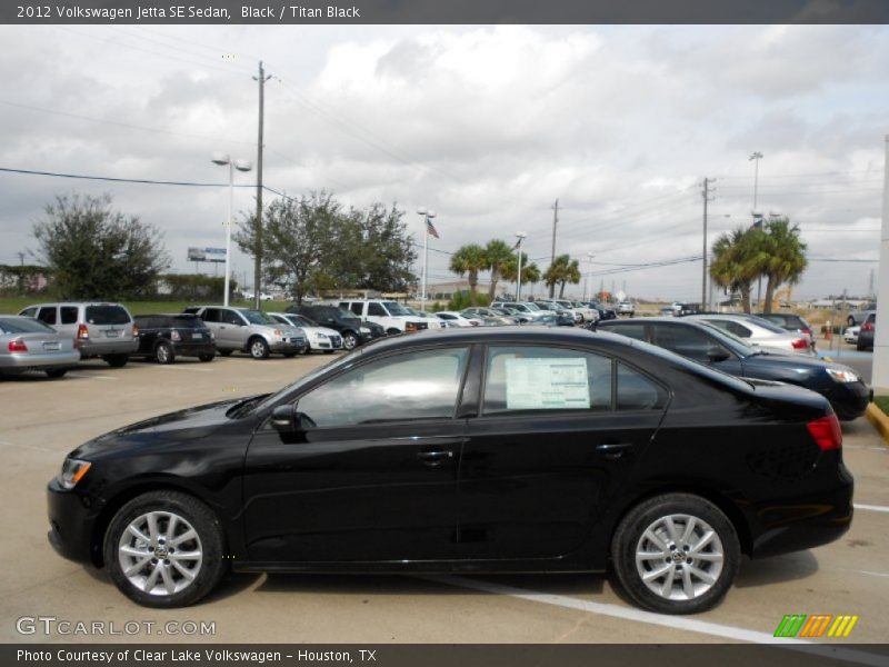 Black / Titan Black 2012 Volkswagen Jetta SE Sedan