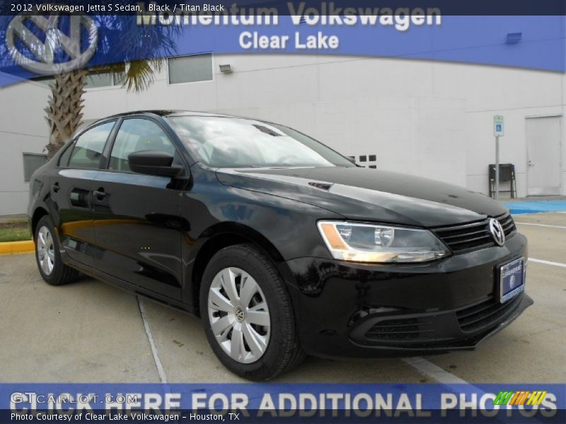 Black / Titan Black 2012 Volkswagen Jetta S Sedan