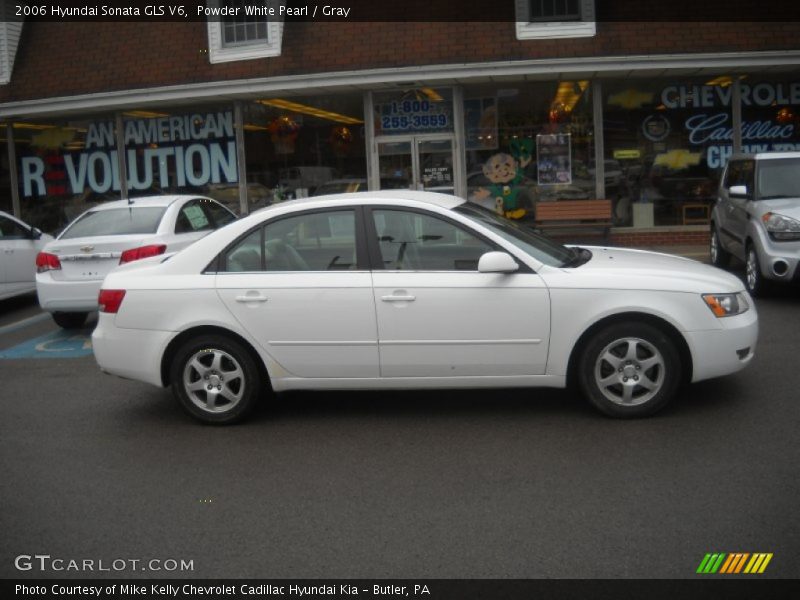 Powder White Pearl / Gray 2006 Hyundai Sonata GLS V6