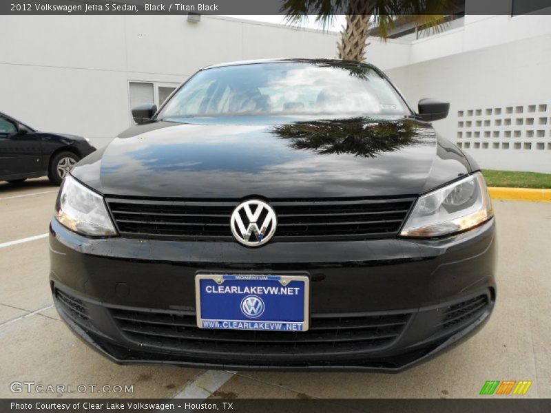 Black / Titan Black 2012 Volkswagen Jetta S Sedan
