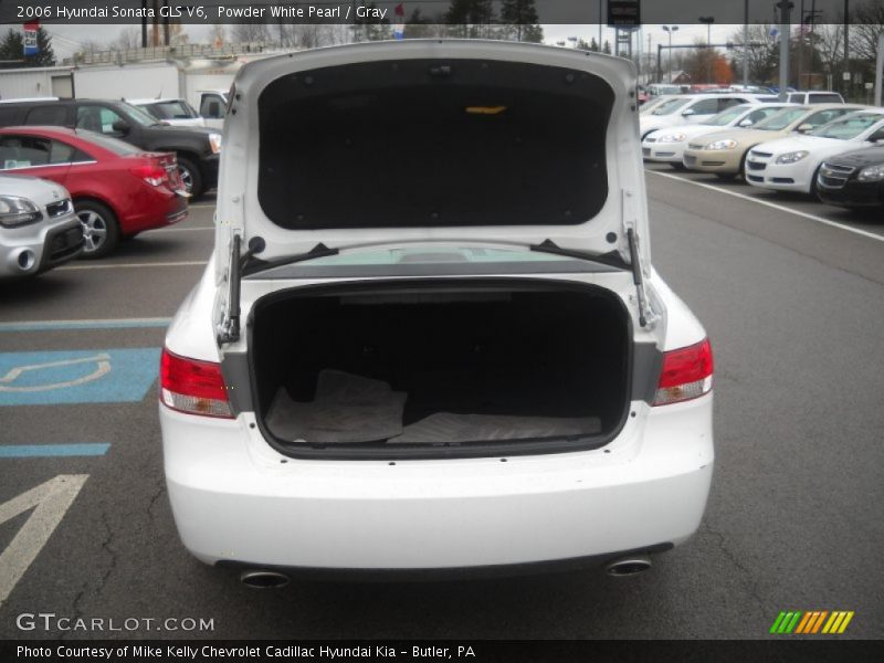 Powder White Pearl / Gray 2006 Hyundai Sonata GLS V6