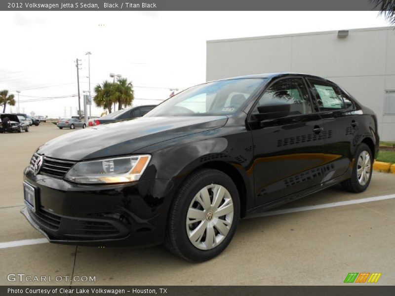 Black / Titan Black 2012 Volkswagen Jetta S Sedan