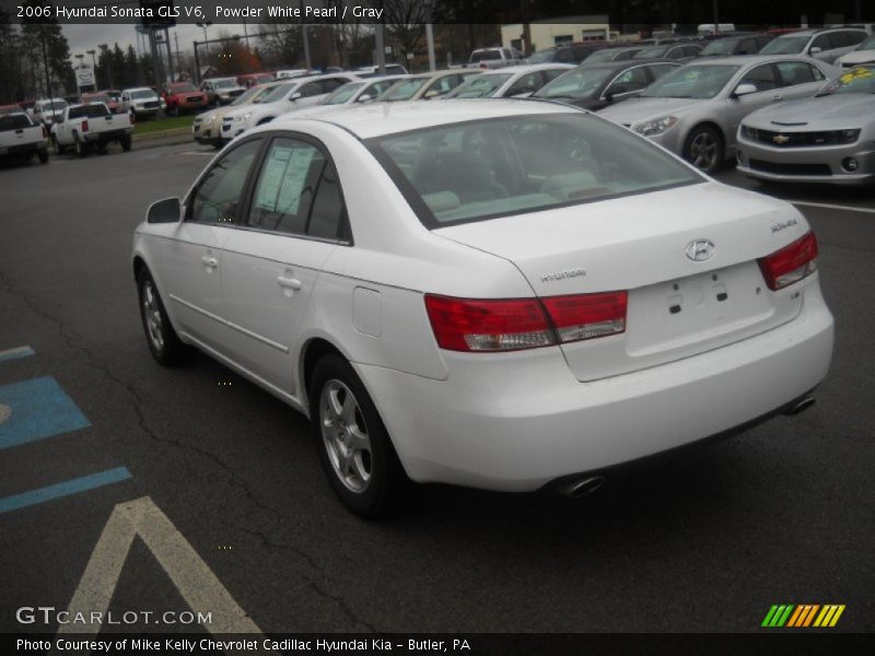 Powder White Pearl / Gray 2006 Hyundai Sonata GLS V6