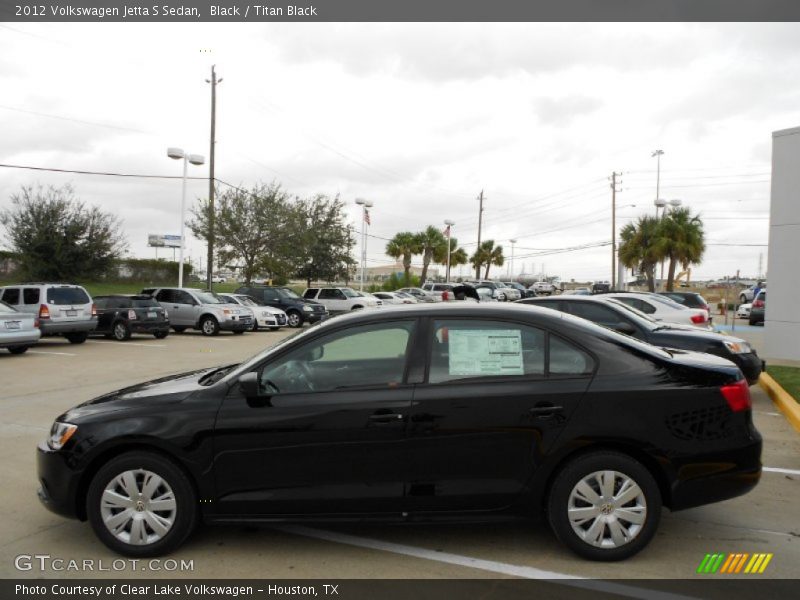 Black / Titan Black 2012 Volkswagen Jetta S Sedan