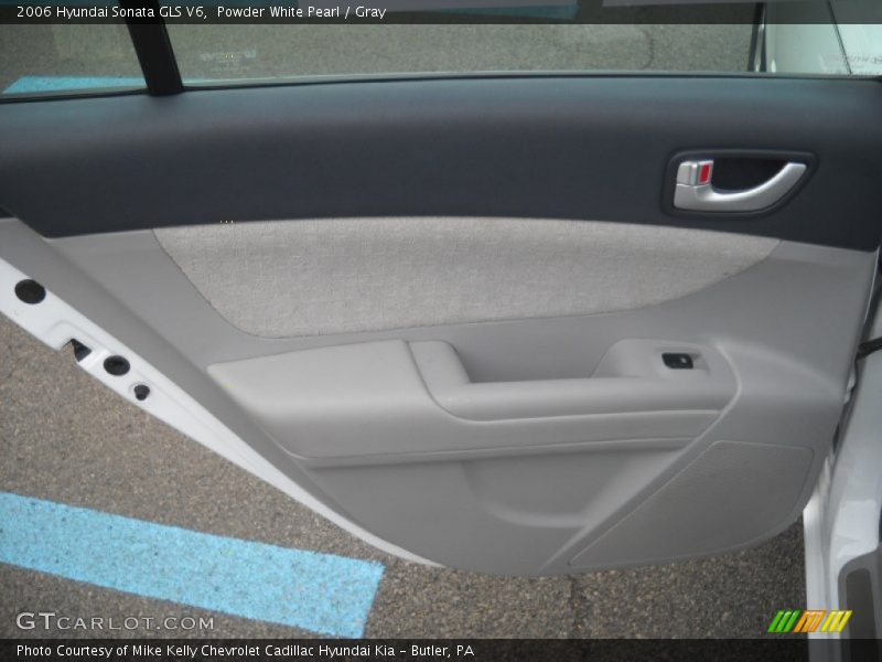 Powder White Pearl / Gray 2006 Hyundai Sonata GLS V6