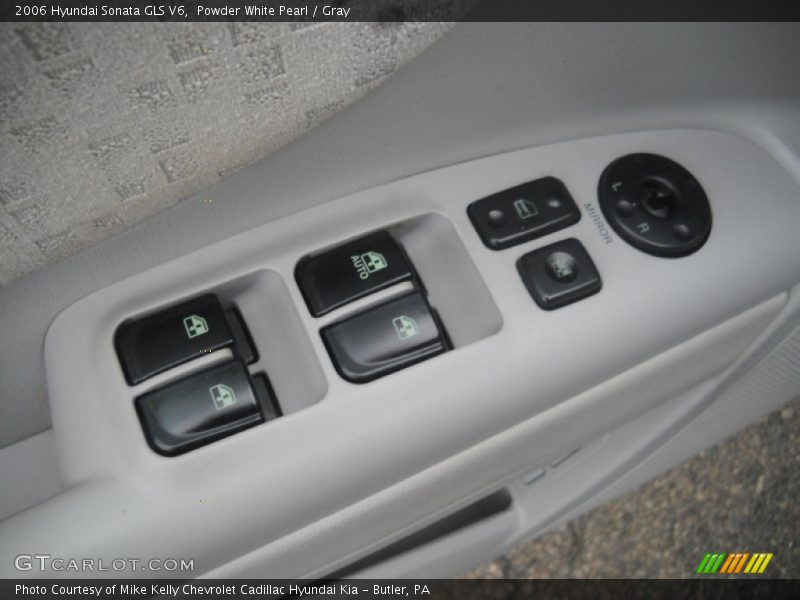 Powder White Pearl / Gray 2006 Hyundai Sonata GLS V6