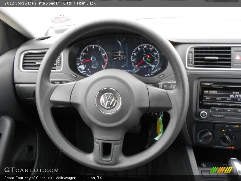 Black / Titan Black 2012 Volkswagen Jetta S Sedan