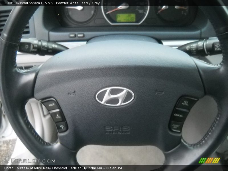Powder White Pearl / Gray 2006 Hyundai Sonata GLS V6