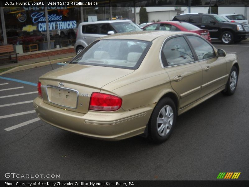 Desert Sand Metallic / Beige 2003 Hyundai Sonata