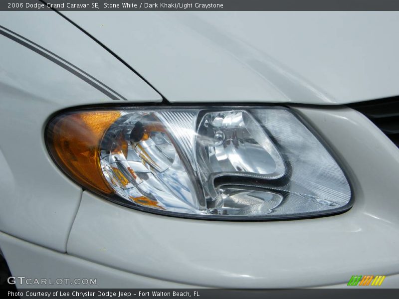 Stone White / Dark Khaki/Light Graystone 2006 Dodge Grand Caravan SE
