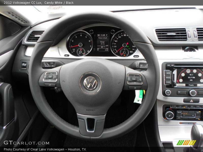 Candy White / Black 2012 Volkswagen CC Lux