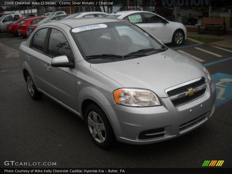 Cosmic Silver Metallic / Charcoal 2008 Chevrolet Aveo LS Sedan
