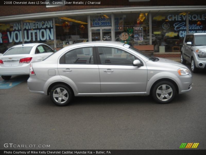 Cosmic Silver Metallic / Charcoal 2008 Chevrolet Aveo LS Sedan