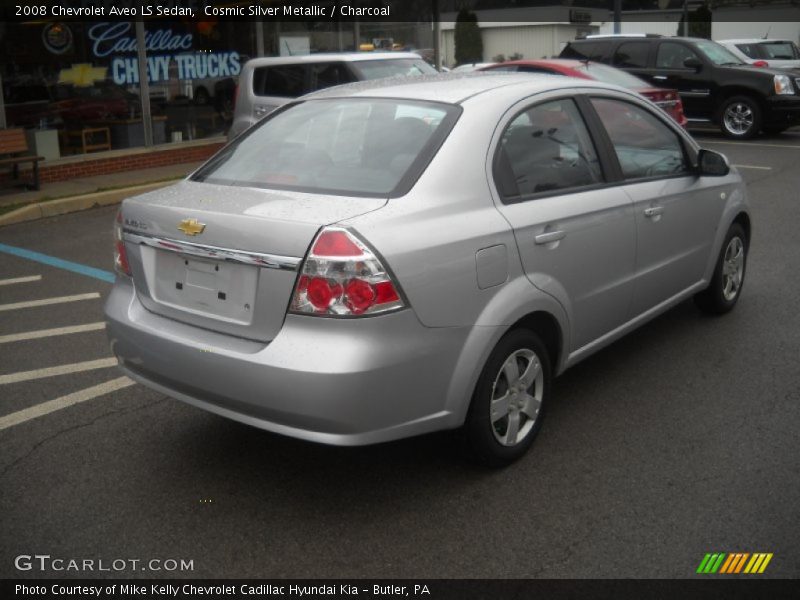 Cosmic Silver Metallic / Charcoal 2008 Chevrolet Aveo LS Sedan