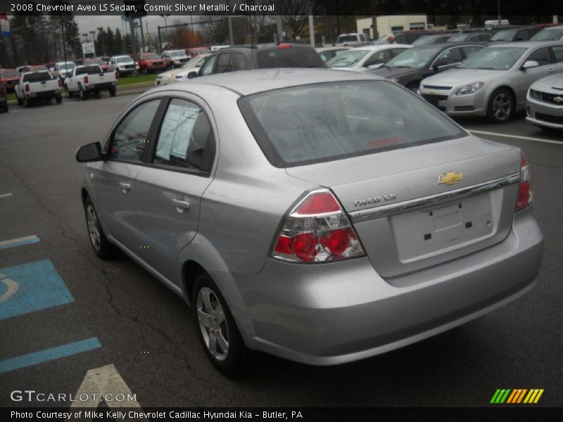 Cosmic Silver Metallic / Charcoal 2008 Chevrolet Aveo LS Sedan