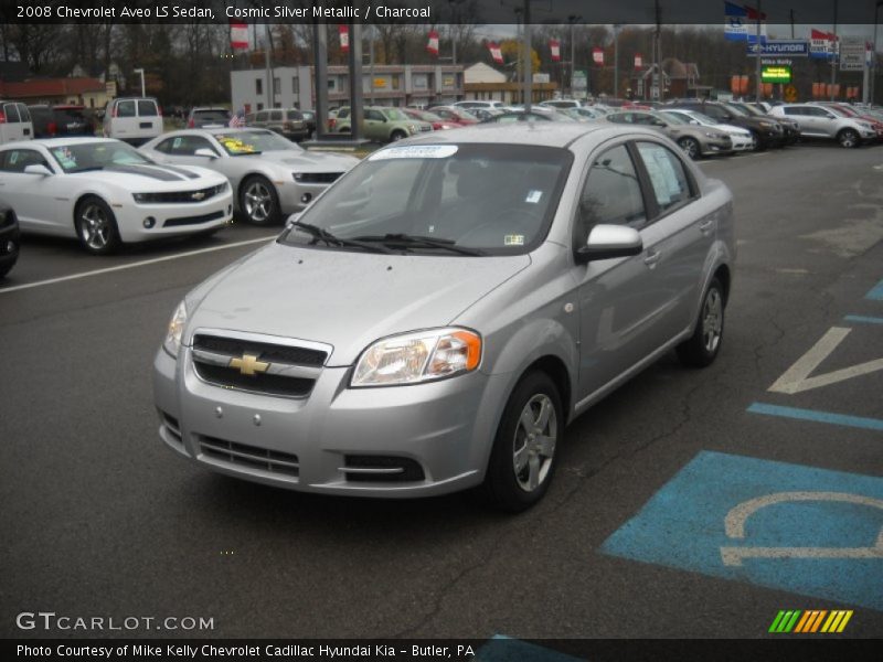 Cosmic Silver Metallic / Charcoal 2008 Chevrolet Aveo LS Sedan
