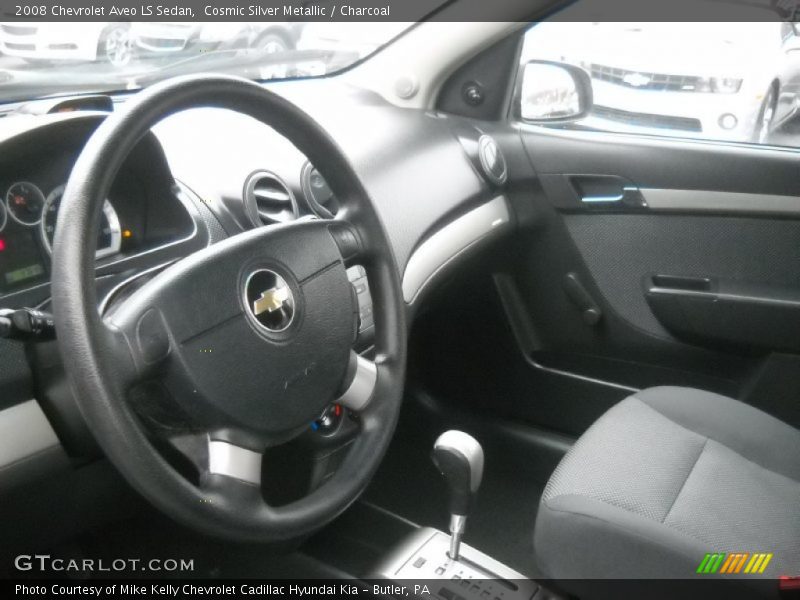 Cosmic Silver Metallic / Charcoal 2008 Chevrolet Aveo LS Sedan