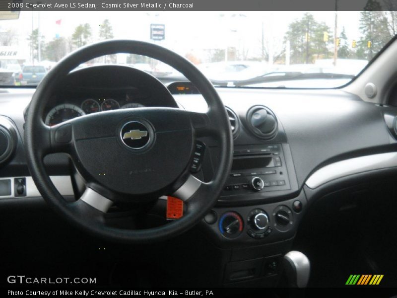 Cosmic Silver Metallic / Charcoal 2008 Chevrolet Aveo LS Sedan