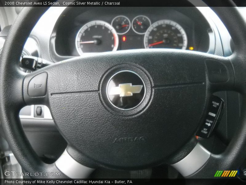 Cosmic Silver Metallic / Charcoal 2008 Chevrolet Aveo LS Sedan