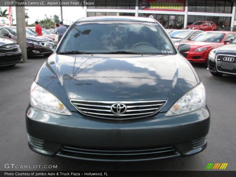 Aspen Green Pearl / Taupe 2005 Toyota Camry LE