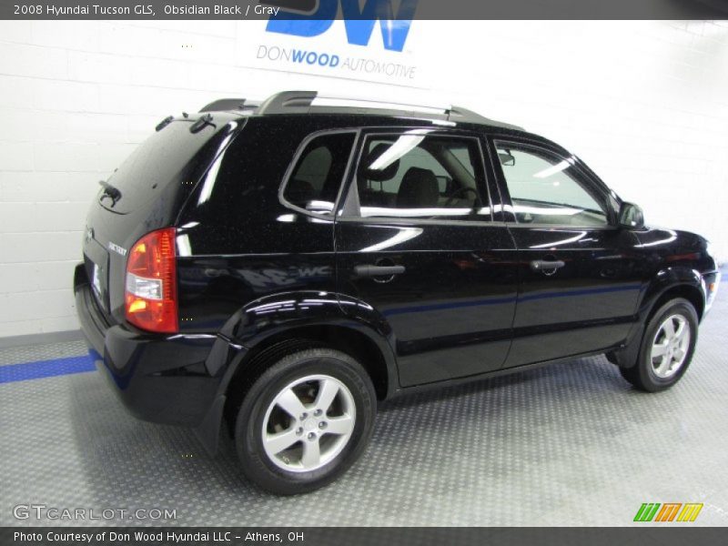 Obsidian Black / Gray 2008 Hyundai Tucson GLS