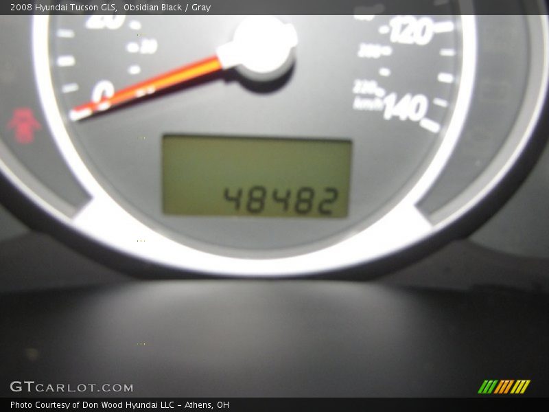 Obsidian Black / Gray 2008 Hyundai Tucson GLS