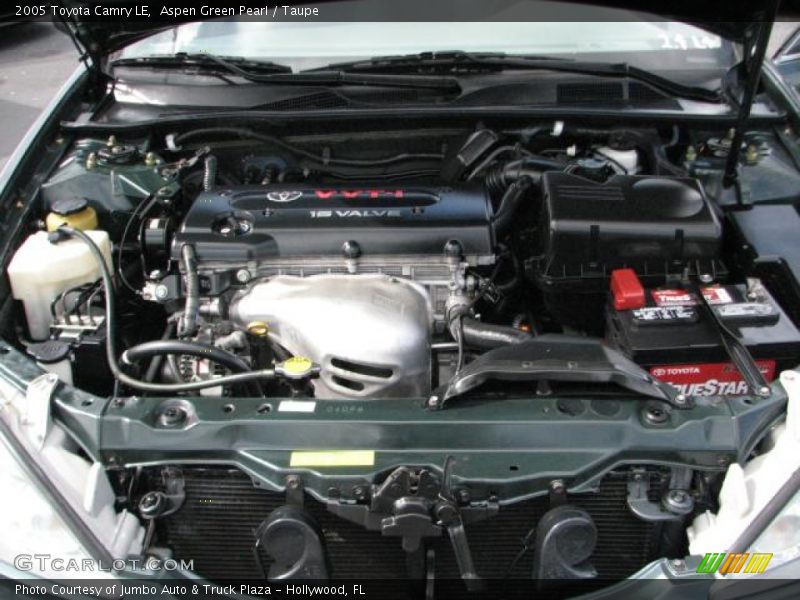 Aspen Green Pearl / Taupe 2005 Toyota Camry LE