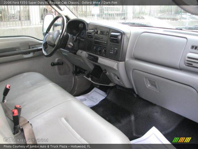 Oxford White / Dark Flint 2006 Ford F350 Super Duty XL Regular Cab Chassis