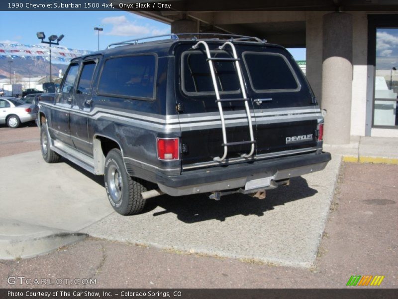 Onyx Black / Gray 1990 Chevrolet Suburban 1500 4x4