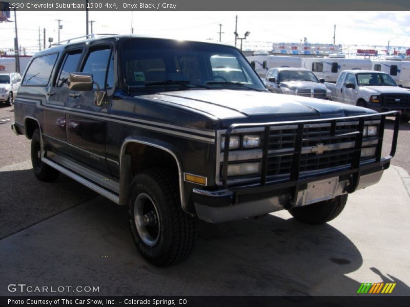 Onyx Black / Gray 1990 Chevrolet Suburban 1500 4x4