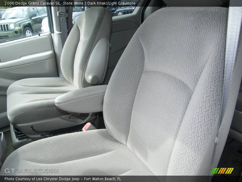 Stone White / Dark Khaki/Light Graystone 2006 Dodge Grand Caravan SE