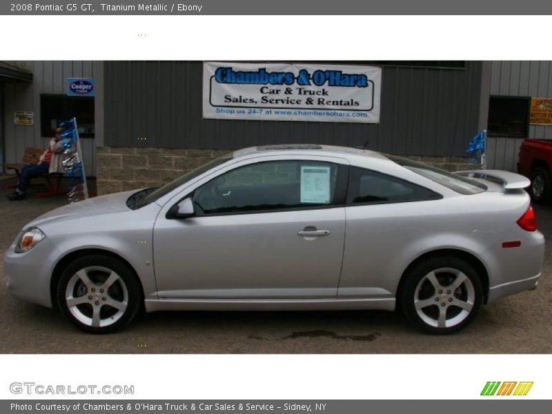 Titanium Metallic / Ebony 2008 Pontiac G5 GT