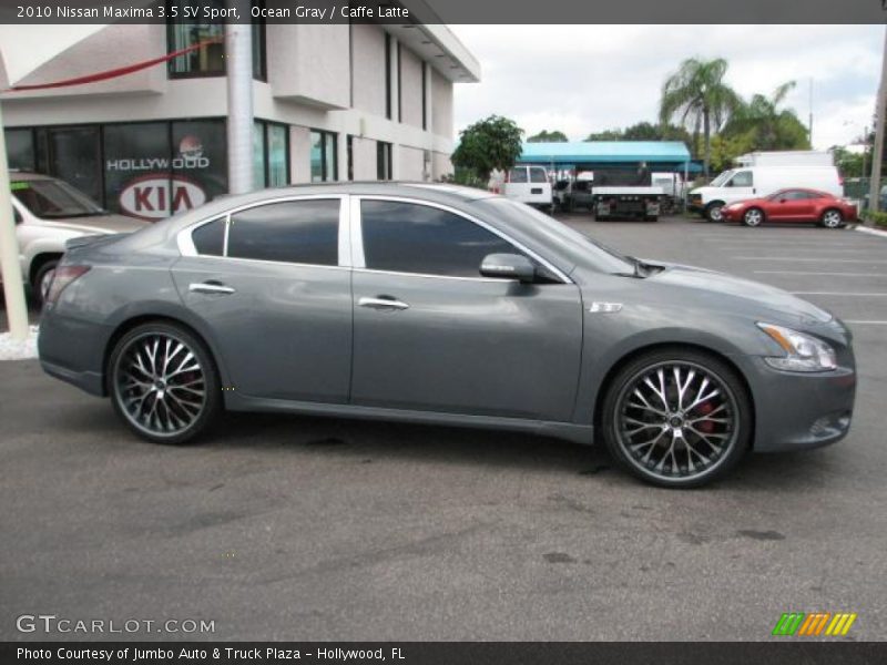 Ocean Gray / Caffe Latte 2010 Nissan Maxima 3.5 SV Sport