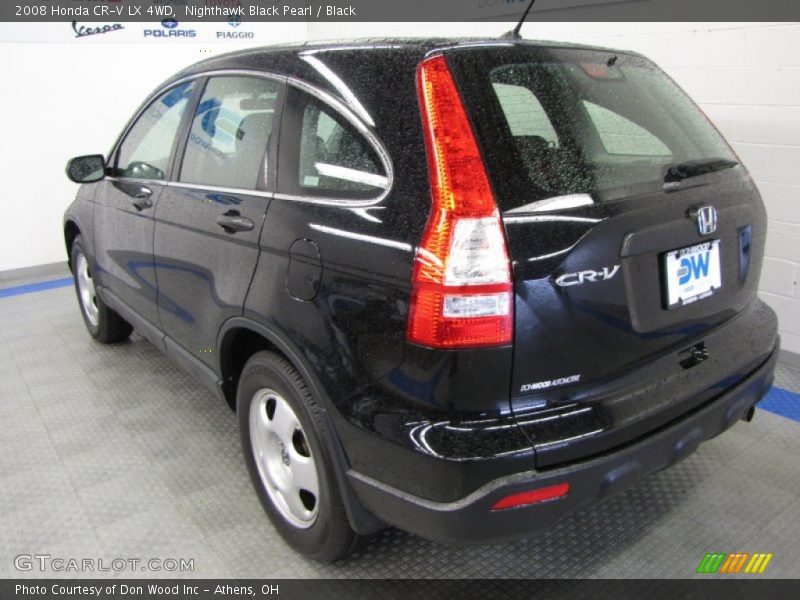 Nighthawk Black Pearl / Black 2008 Honda CR-V LX 4WD