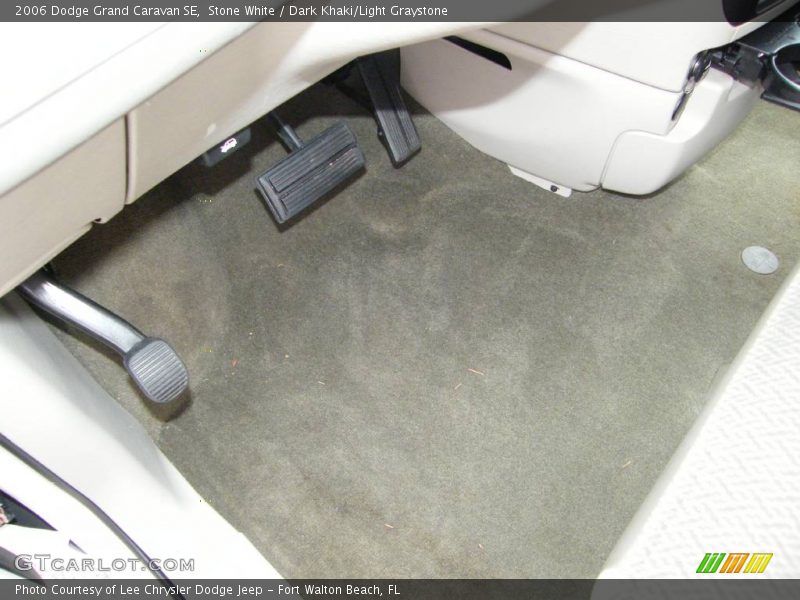 Stone White / Dark Khaki/Light Graystone 2006 Dodge Grand Caravan SE
