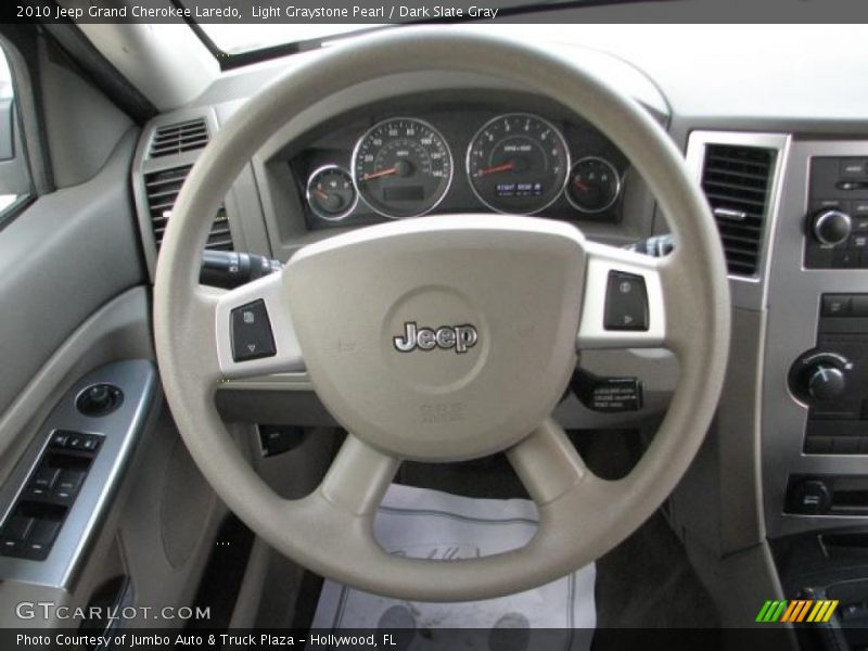 Light Graystone Pearl / Dark Slate Gray 2010 Jeep Grand Cherokee Laredo