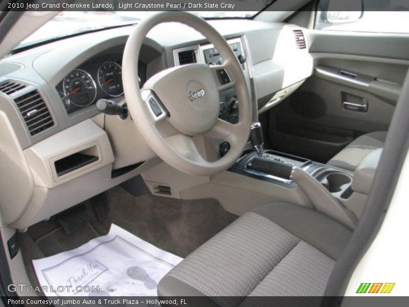 Light Graystone Pearl / Dark Slate Gray 2010 Jeep Grand Cherokee Laredo