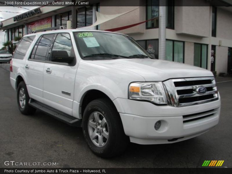 Oxford White / Camel 2008 Ford Expedition XLT