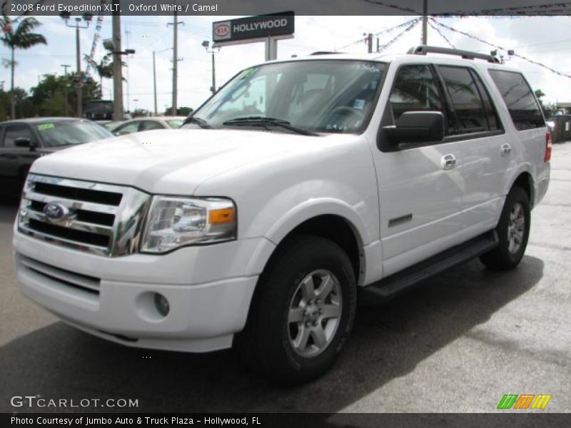 Oxford White / Camel 2008 Ford Expedition XLT