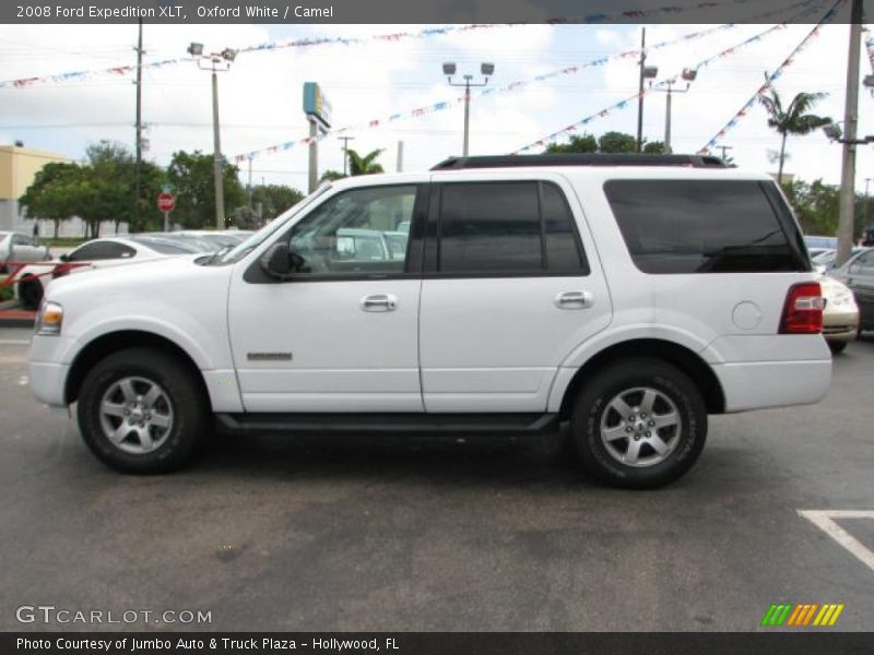 Oxford White / Camel 2008 Ford Expedition XLT
