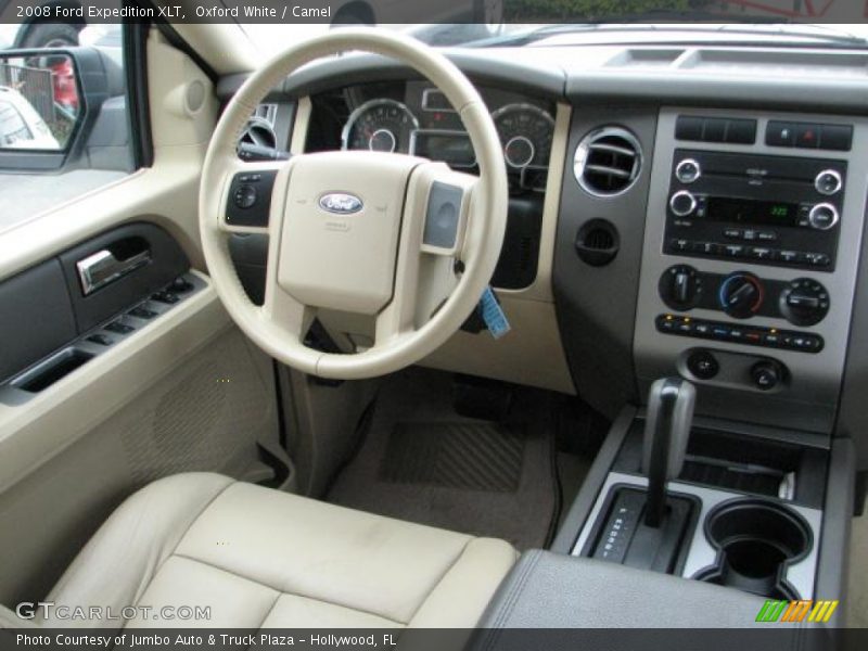 Oxford White / Camel 2008 Ford Expedition XLT