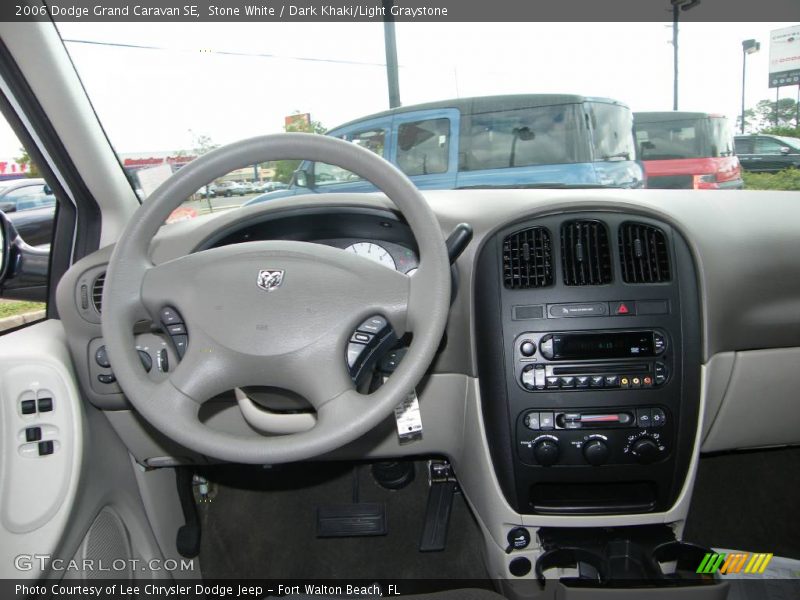 Stone White / Dark Khaki/Light Graystone 2006 Dodge Grand Caravan SE