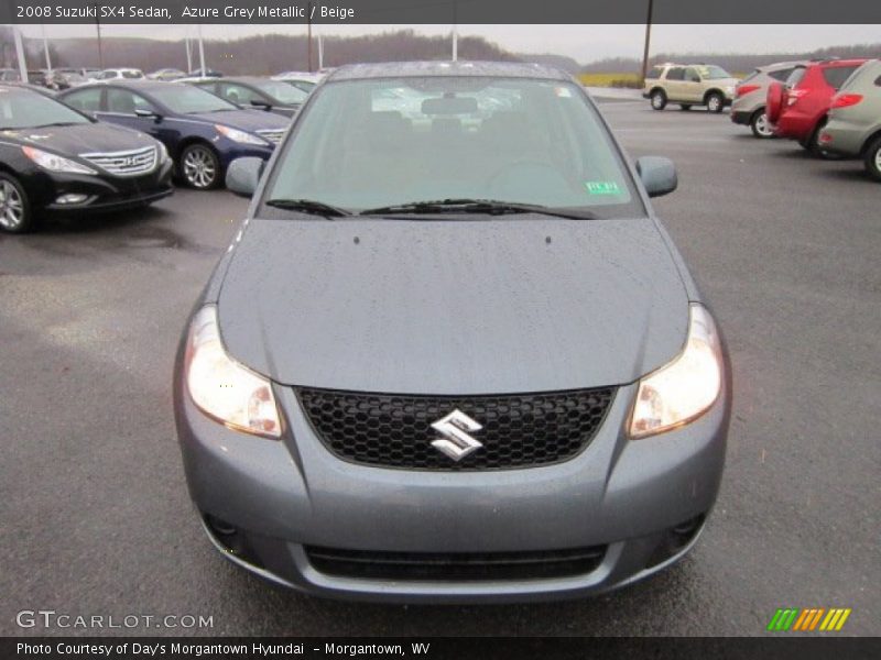 Azure Grey Metallic / Beige 2008 Suzuki SX4 Sedan