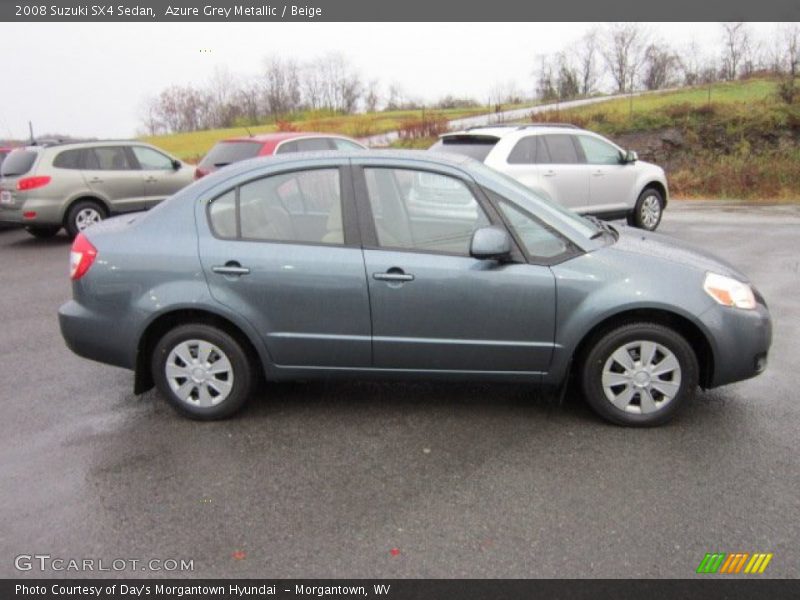 Azure Grey Metallic / Beige 2008 Suzuki SX4 Sedan