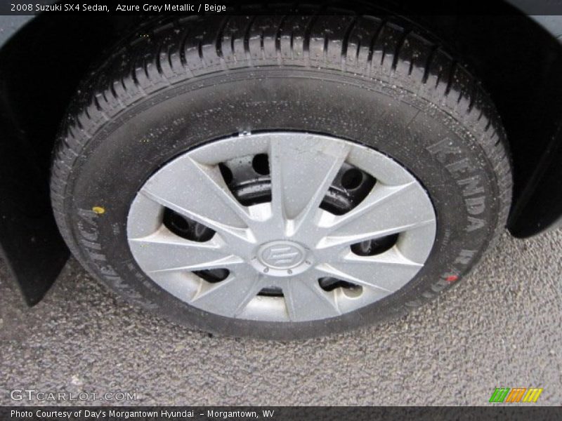 Azure Grey Metallic / Beige 2008 Suzuki SX4 Sedan