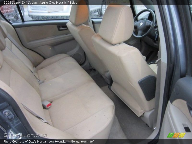 Azure Grey Metallic / Beige 2008 Suzuki SX4 Sedan